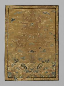 Panel (Dress Fabric), China, Qing dynasty (1644-1911), 1875/1900. Creator: Unknown