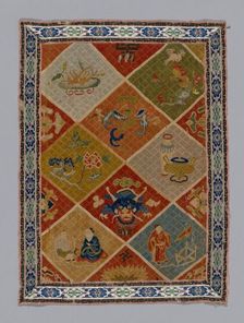 Panel (Dress Fabric), China, Qing dynasty (1644-1911), 1875/1900. Creator: Unknown