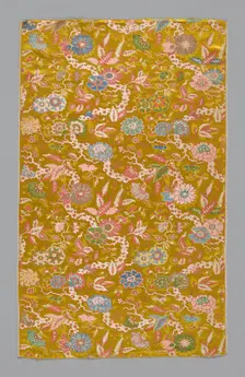 Panel (Dress Fabric), China, Qing dynasty (1644-1911), Mid-18th century. Creator: Unknown