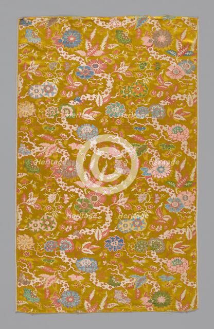 Panel (Dress Fabric), China, Qing dynasty (1644-1911), Mid-18th century. Creator: Unknown.
