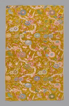 Panel (Dress Fabric), China, Qing dynasty (1644-1911), Mid-18th century. Creator: Unknown