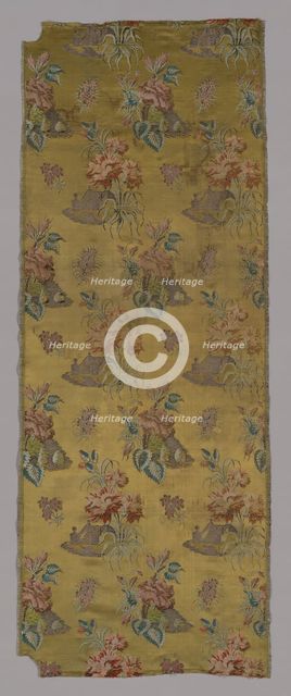 Panel (Dress Fabric), France, 1701/25. Creator: Unknown.