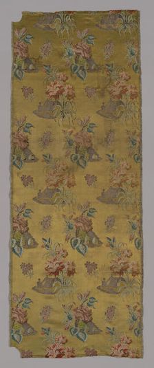 Panel (Dress Fabric), France, 1701/25. Creator: Unknown