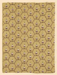 Panel (Dress Fabric), France, 1775/80. Creator: Unknown