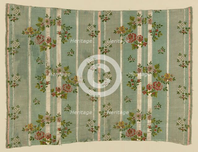 Panel (Dress Fabric), France, 1775/1800. Creator: Unknown.