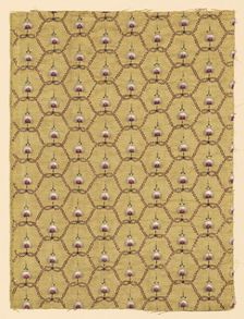 Panel (Dress Fabric), France, 1775/80. Creator: Unknown