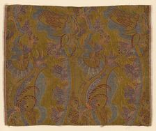 Panel (Dress Fabric), France, c. 1711. Creator: Unknown
