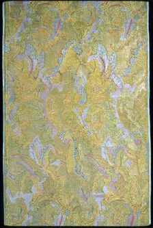 Panel (Dress Fabric), France, c. 1718/19. Creator: Unknown