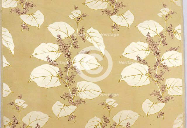 Panel (Dress Fabric), France, c. 1880. Creator: Charles Frederick Worth.