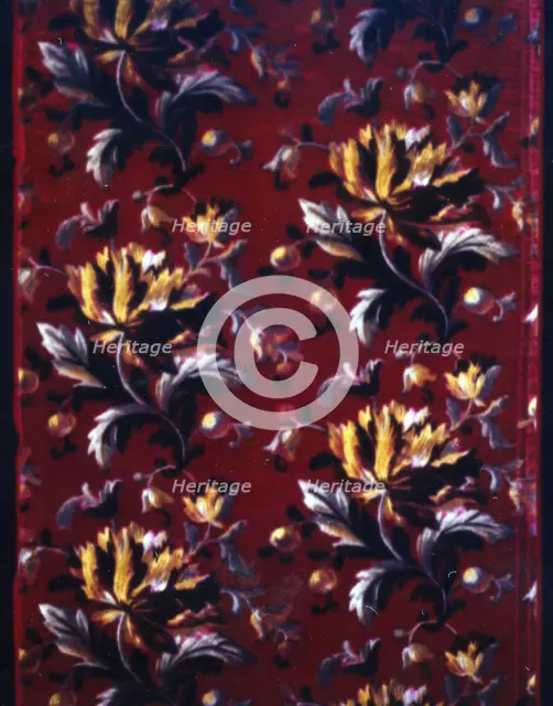 Panel (Dress Fabric), France, c. 1885. Creator: Unknown.