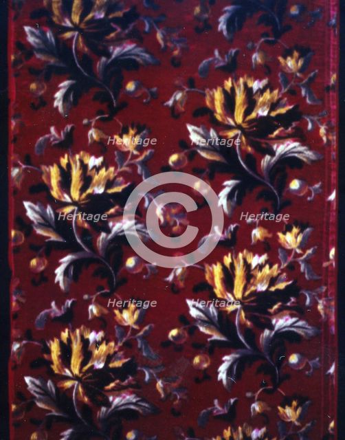 Panel (Dress Fabric), France, c. 1885. Creator: Unknown.