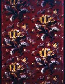 Panel (Dress Fabric), France, c. 1885. Creator: Unknown