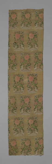 Panel (Dress Fabric), Iran, 1675/1700 Safavid Dynasty (1501-1722). Creator: Unknown