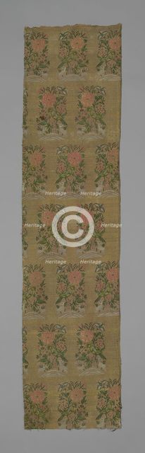Panel (Dress Fabric), Iran, 1675/1700 Safavid Dynasty (1501-1722). Creator: Unknown.