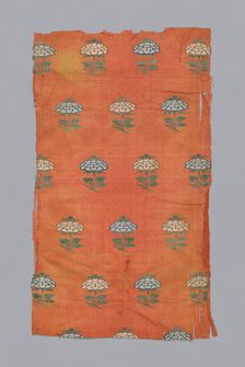 Panel (Dress Fabric), Iran, 1625/75. Creator: Unknown