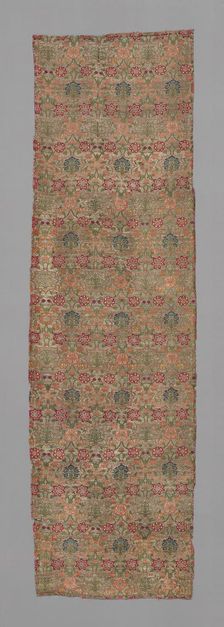Panel (Dress Fabric), Iran, 1701/50. Creator: Unknown