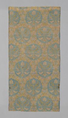 Panel (Dress Fabric), Iran, 17th century, Safavid Dynasty (1501-1722). Creator: Unknown
