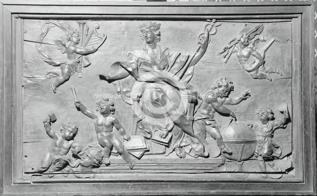 Panel Emblematical of the Arts, 1600/1700. Creator: Unknown.