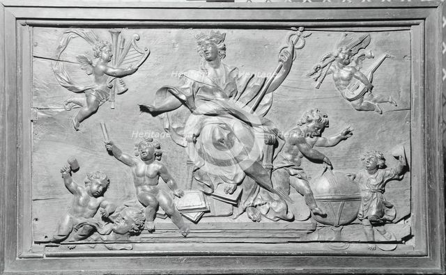 Panel Emblematical of the Arts, 1600/1700. Creator: Unknown.