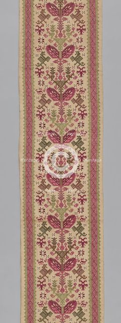 Panel (For a Bed Curtain), Pátmos, 17th century. Creator: Unknown.