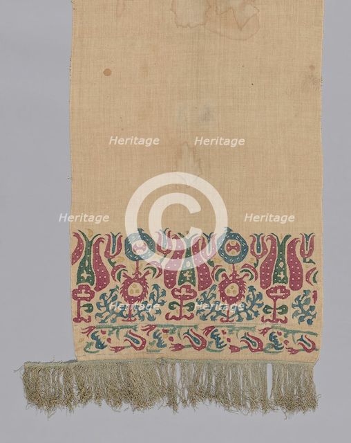Panel (For a Bedcover), Greece, 17th century. Creator: Unknown.