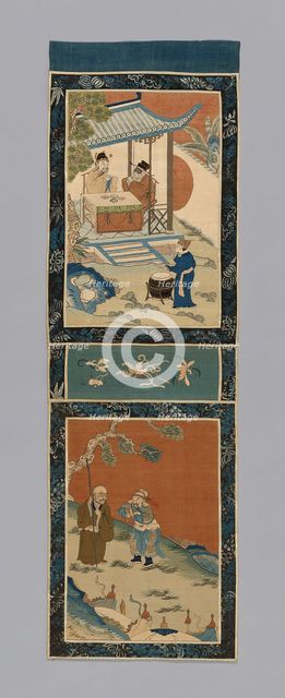 Panel (For a Screen), China, Qing dynasty (1644-1911), 1875/1900. Creator: Unknown.