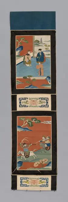 Panel (For a Screen), China, Qing dynasty (1644-1911), 1875/1900. Creator: Unknown