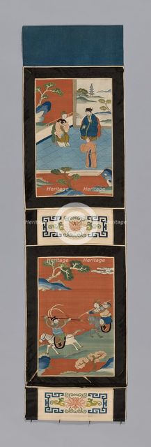 Panel (For a Screen), China, Qing dynasty (1644-1911), 1875/1900. Creator: Unknown.