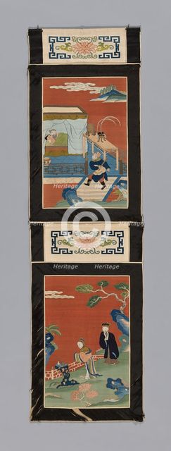 Panel (For a Screen), China, Qing dynasty (1644-1911), 1875/1900. Creator: Unknown.