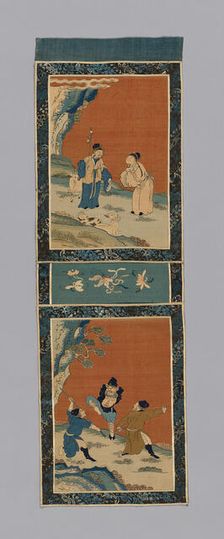 Panel (For a Screen), China, Qing dynasty (1644-1911), 1875/1900. Creator: Unknown