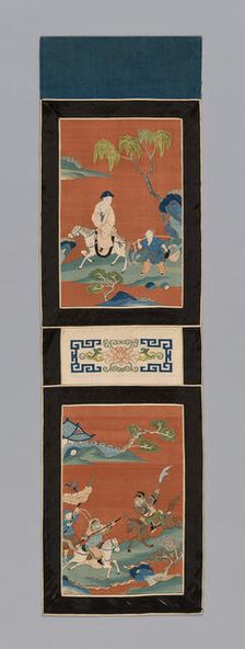 Panel (For a Screen), China, Qing dynasty (1644-1911), 1875/1900. Creator: Unknown