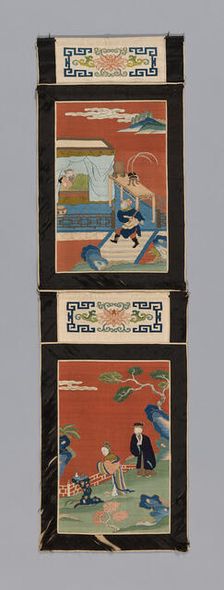 Panel (For a Screen), China, Qing dynasty (1644-1911), 1875/1900. Creator: Unknown