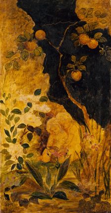 Panel for a Screen: Children Playing with a Rabbit, ca. 1876. Creator: Albert Pinkham Ryder