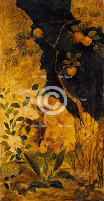 Panel for a Screen: Children Playing with a Rabbit, ca. 1876. Creator: Albert Pinkham Ryder.