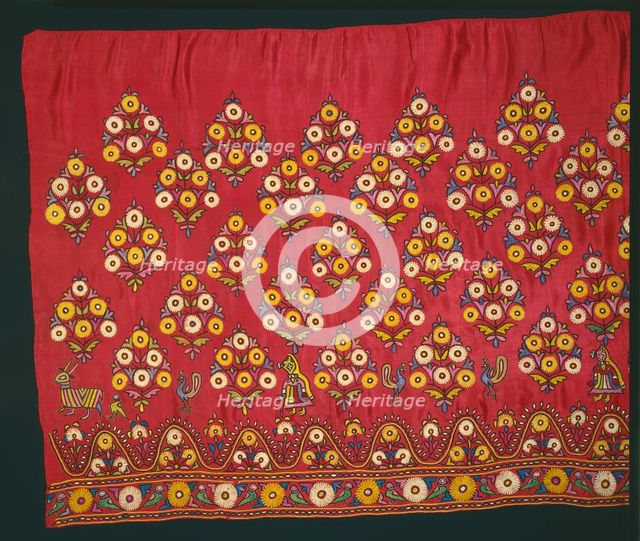 Panel for a Skirt (Ghagra), late 1800s or early 1900s. Creator: Unknown.