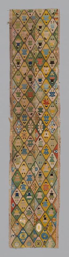 Panel (For Sleeve Bands), China, Qing dynasty (1644-1911), 1875/1900. Creator: Unknown