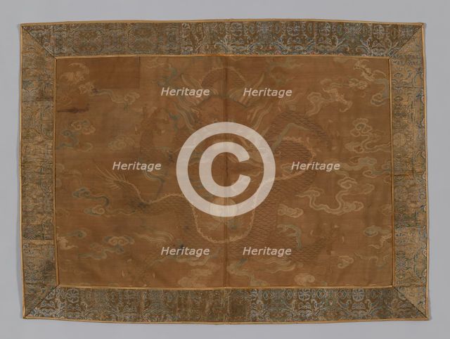 Panel (Former Fragment of Man's Coat), China, Qing dynasty(1644-1911), 1700/35. Creator: Unknown.