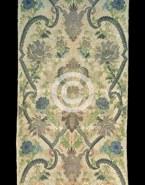 Panel (formerly a Curtain from a Sedan Chair), France, c. 1720. Creator: Unknown.