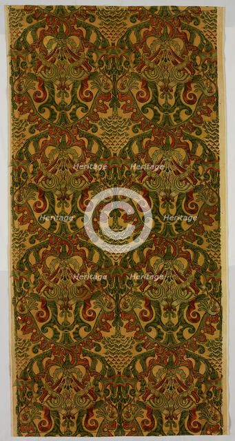 Panel (Formerly Furnishing Textiles), England, Late 1880s/early 1890s. Creator: Turnbull & Stockdale.