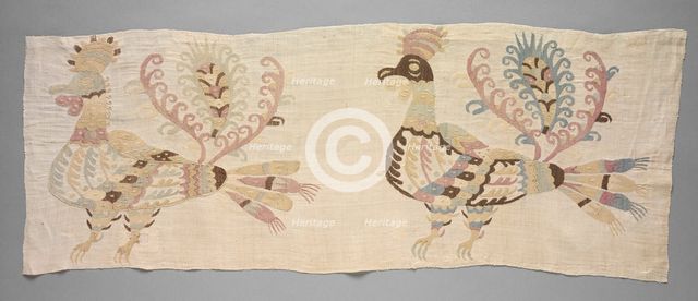 Panel, Fragment of Bedsheet, 1700s. Creator: Unknown.