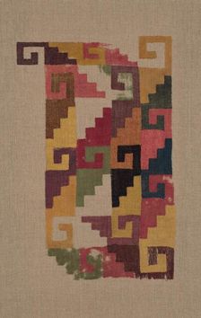 Panel Fragment, Peru, 200/500. Creator: Unknown