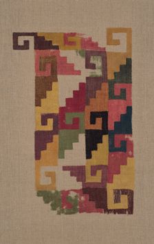 Panel Fragment, Peru, 200/500. Creator: Unknown