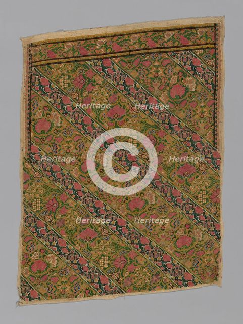 Panel (From Trousers), Iran, 19th century. Creator: Unknown.