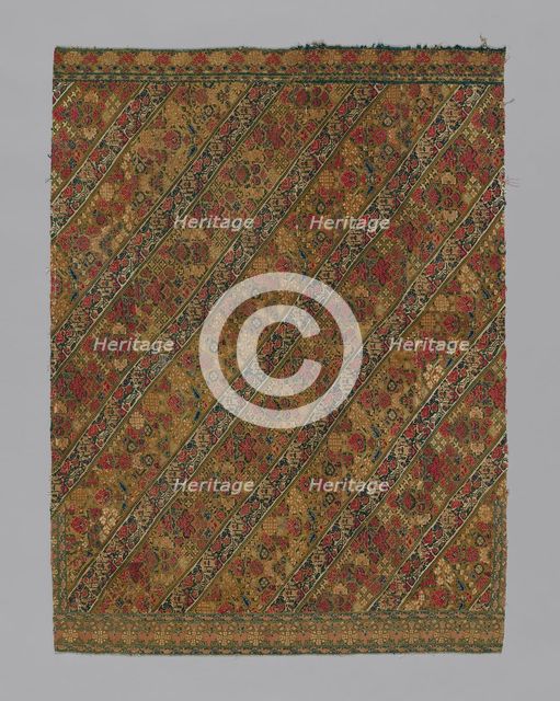 Panel (From woman's trousers), Iran, 1801/50. Creator: Unknown.