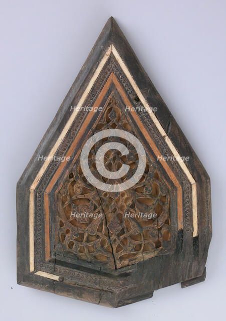 Panel from a Minbar, Egypt, 13th-14th century. Creator: Unknown.