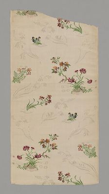 Panel (From a Dress), England, c. 1748/49. Creator: Unknown