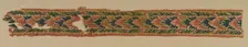 Panel from a Large Curtain, Overlapping Leaves, 300s-400s. Creator: Unknown