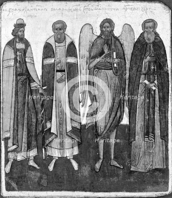 Panel from a Saints' Calendar (painted on both sides). Creator: Unknown.