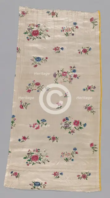 Panel from a Skirt, China, 18th century. Creator: Unknown.