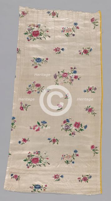 Panel from a Skirt, China, 18th century. Creator: Unknown.